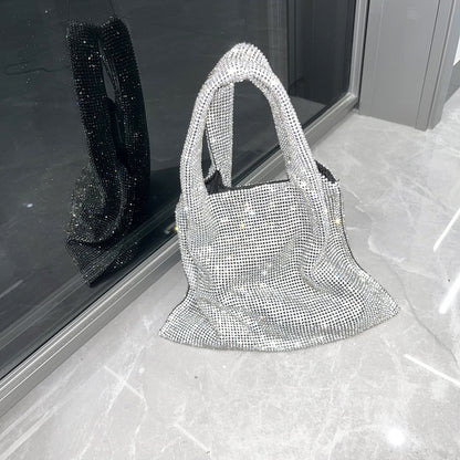 handbag shiny rhinestone dinner bag party lady