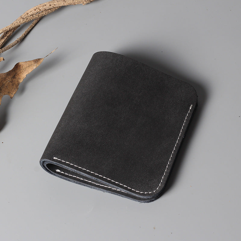 mens and womens simple hard leather wallet