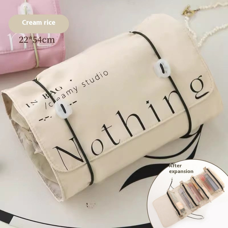 folding storage bag travel portable cosmetic bag detachable wash bags