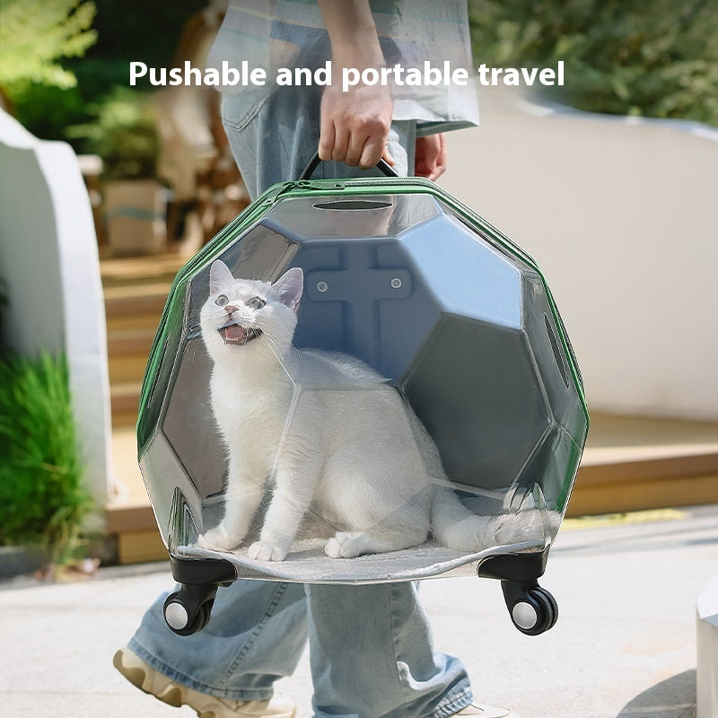 pet-trolley-portable-cat-luggage-transparent-large-dog-suitcase-trolley-space-capsule