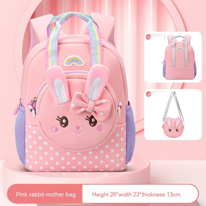 fashion cartoon student toddler schoolbag burden reduction spine protection backpack