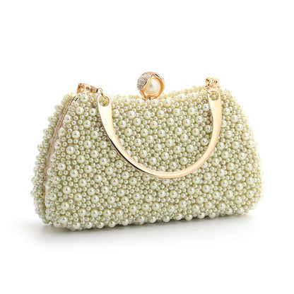 pearl handheld dinner handheld handle shoulder bag