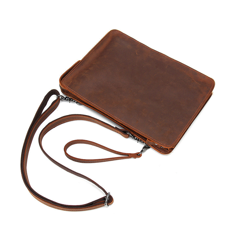 vintage leather shoulder crossbody bag