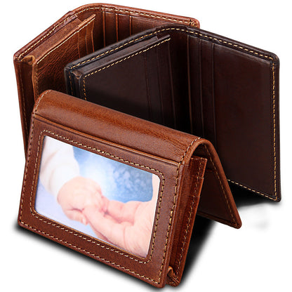 leather anti magnetic rfid anti theft swiping change document package card holder