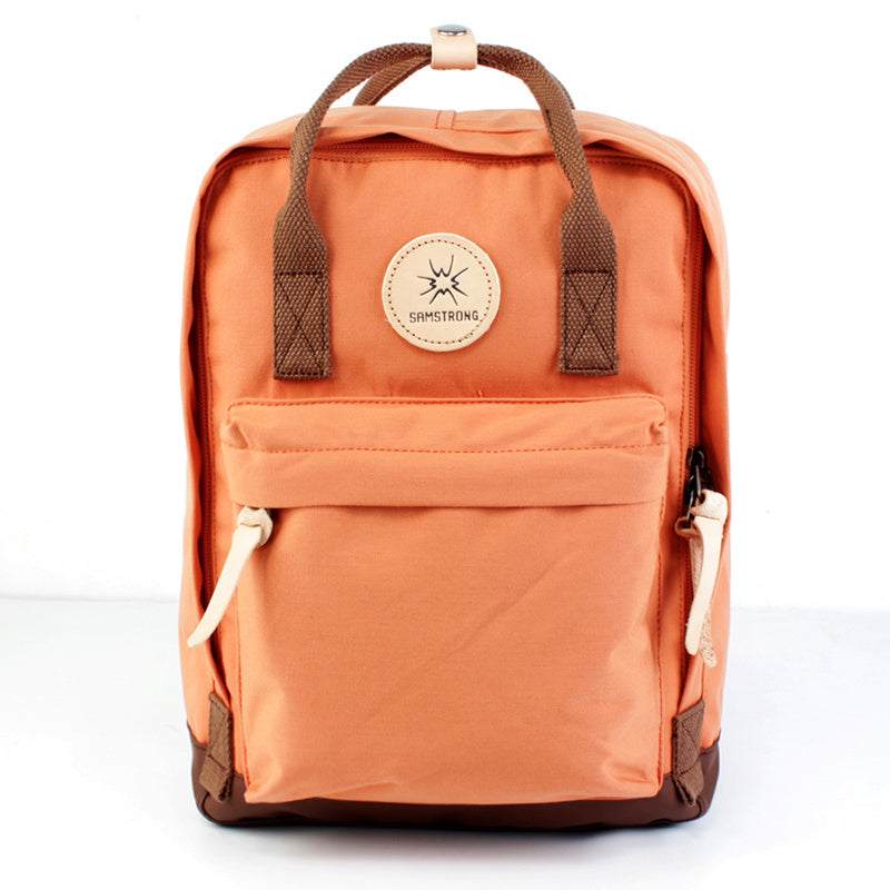 japanese academy style minimalist large capacity canvas waterproof backpack