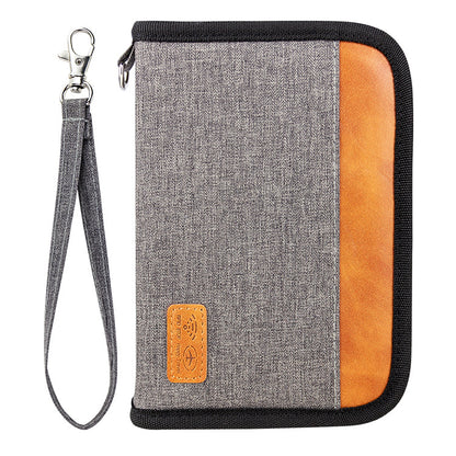 Short Passport Holder Certificate Multi-functional Anti-theft Swiping