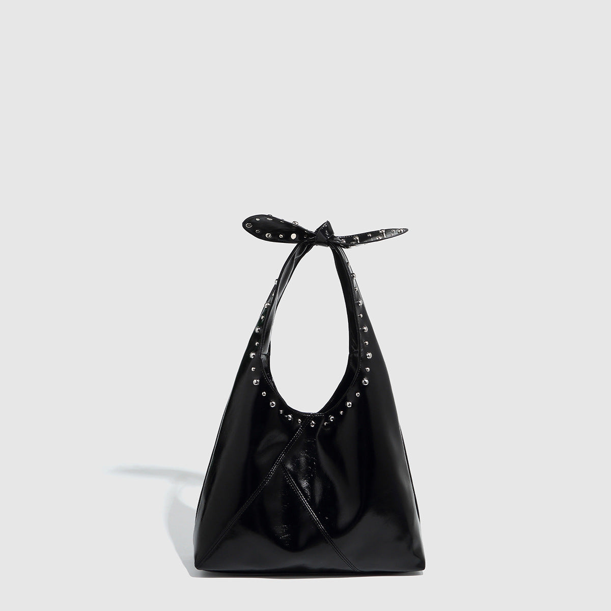 tote bag rivet bow underarm bag womens bucket bag