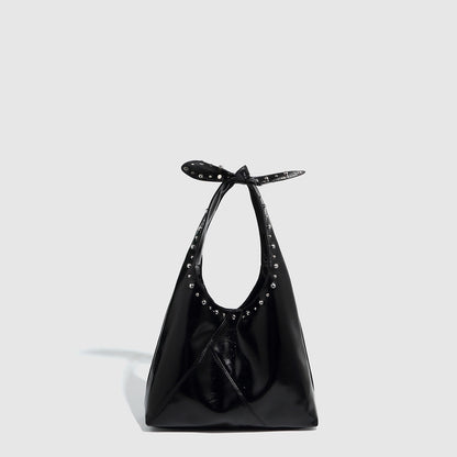 tote bag rivet bow underarm bag womens bucket bag