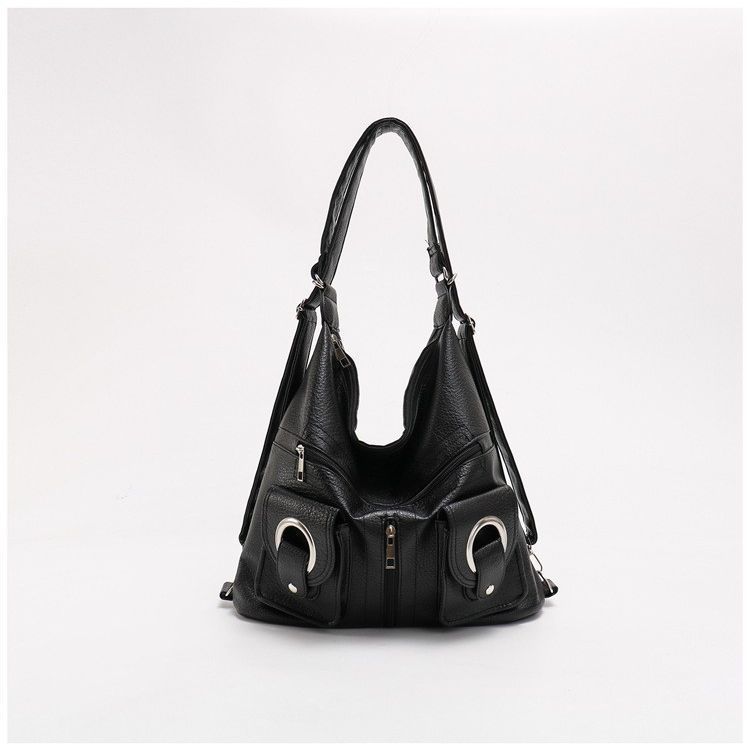 soft leather shoulder large capacity crossbody bag