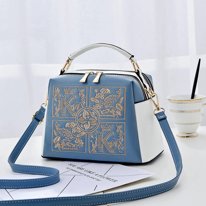 womens shoulder bag cross body embroidery