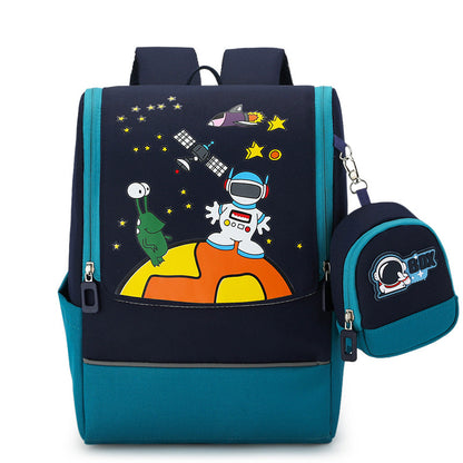 cartoon childrens backpack kindergarten primary school students