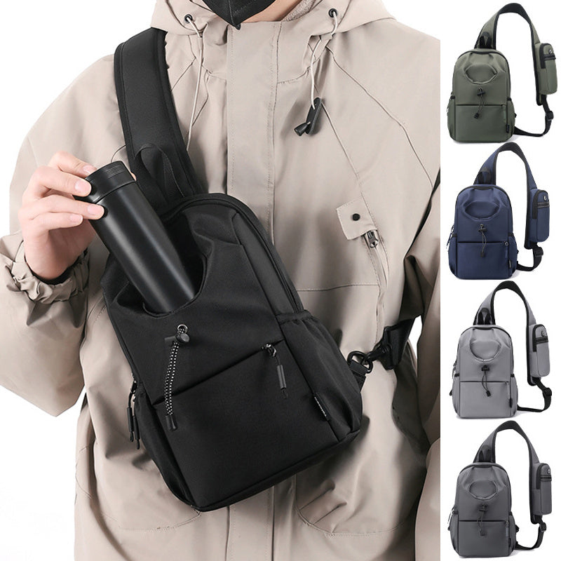 mens oxford cloth splash proof shoulder crossbody chest bag