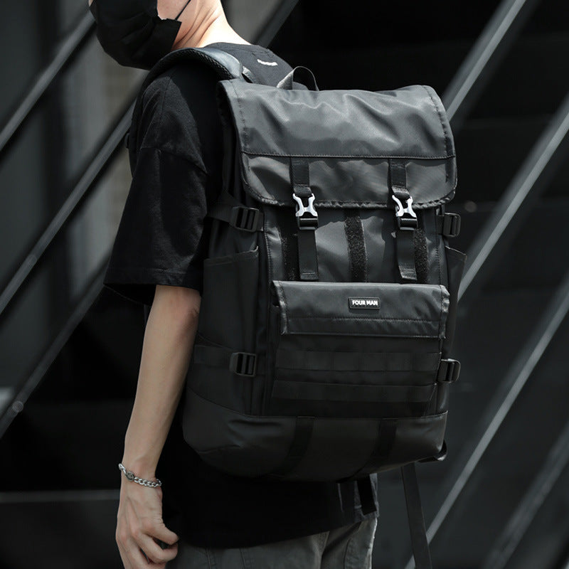 fashion personality trend casual backpack for men