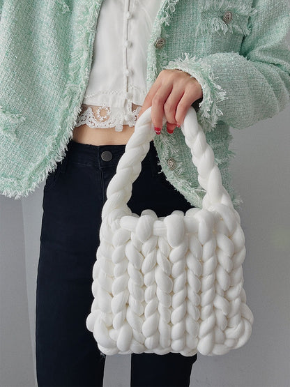 diy hand woven bag women