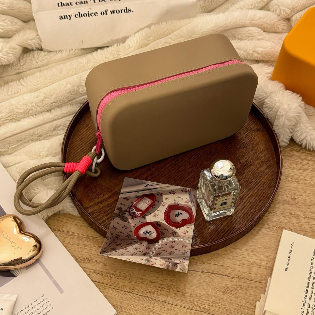 silicone cosmetic bag large capacity portable waterproof