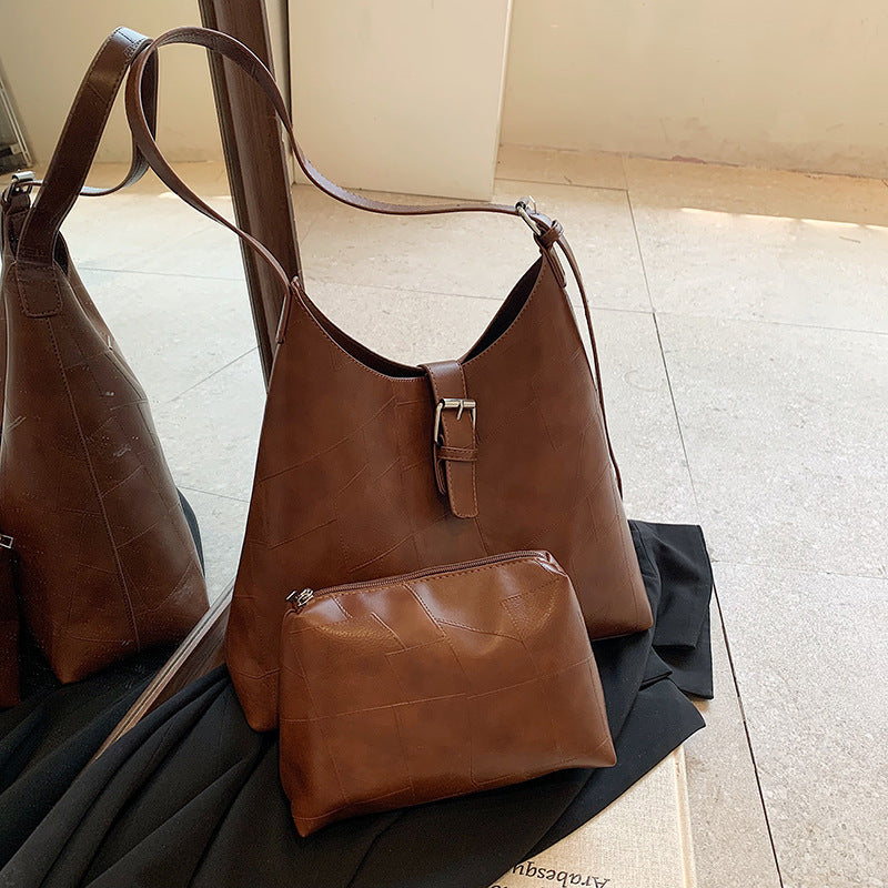 retro commuter womens bag fashion korean large capacity