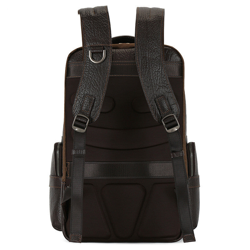 mens first layer cowhide 156 inch computer backpack