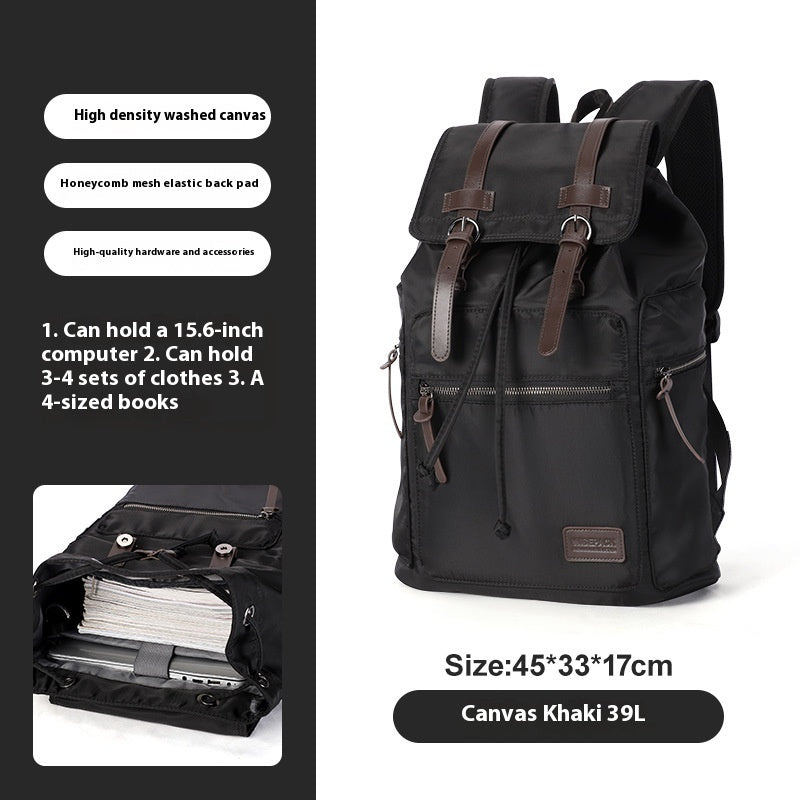 Retro Men's Canvas Backpack Small