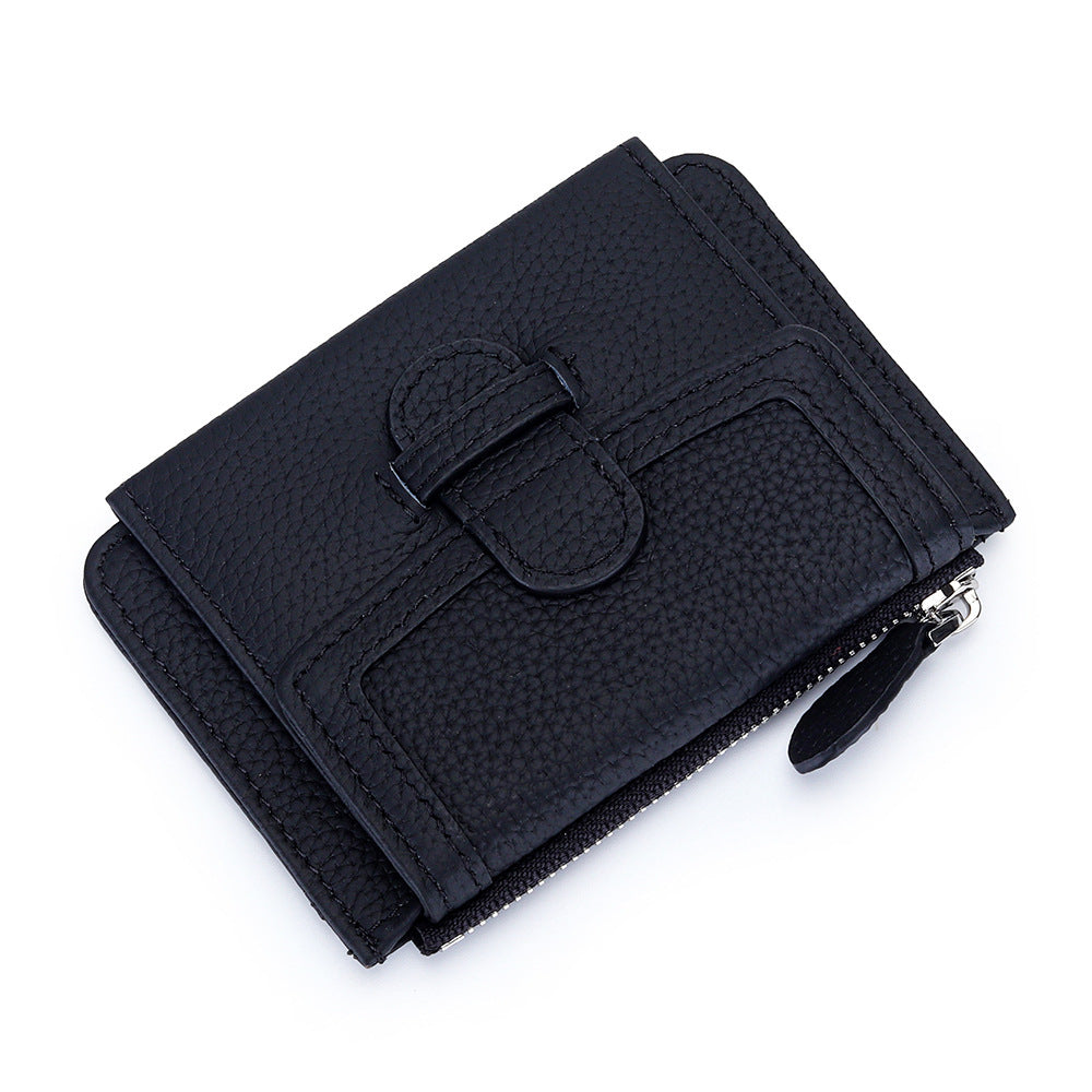 fashion ultra thin multifunctional leather multiple card slots wallet