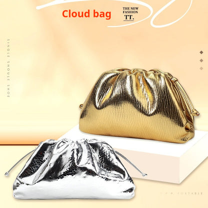 pleated cloud bag simple niche