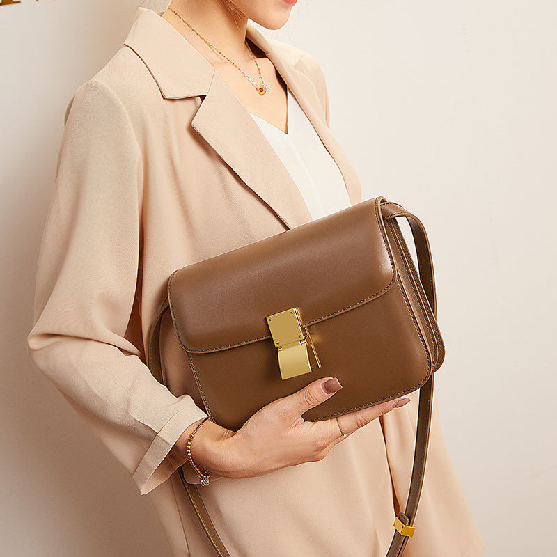 womens retro leather shoulder messenger bag