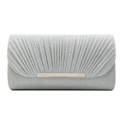 Women's Hardware Edge Party Pattern Fine Pink Clutch