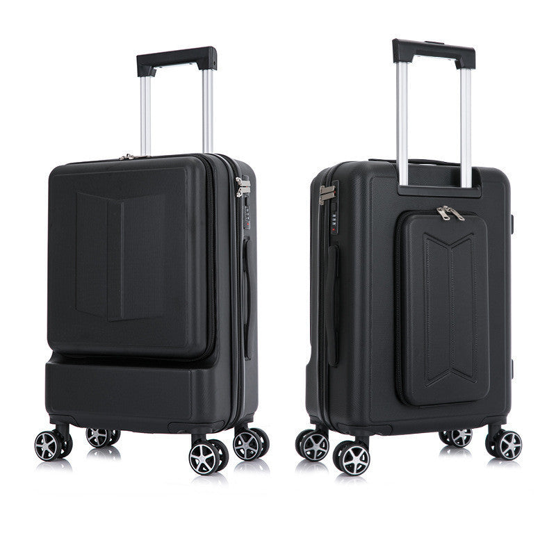 front and rear opening universal wheel trolley case