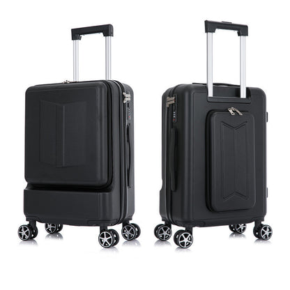 front and rear opening universal wheel trolley case