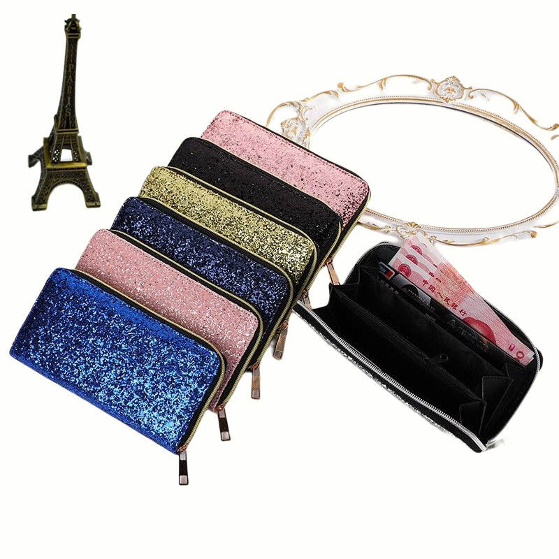 zipper student korean multi functional wallet