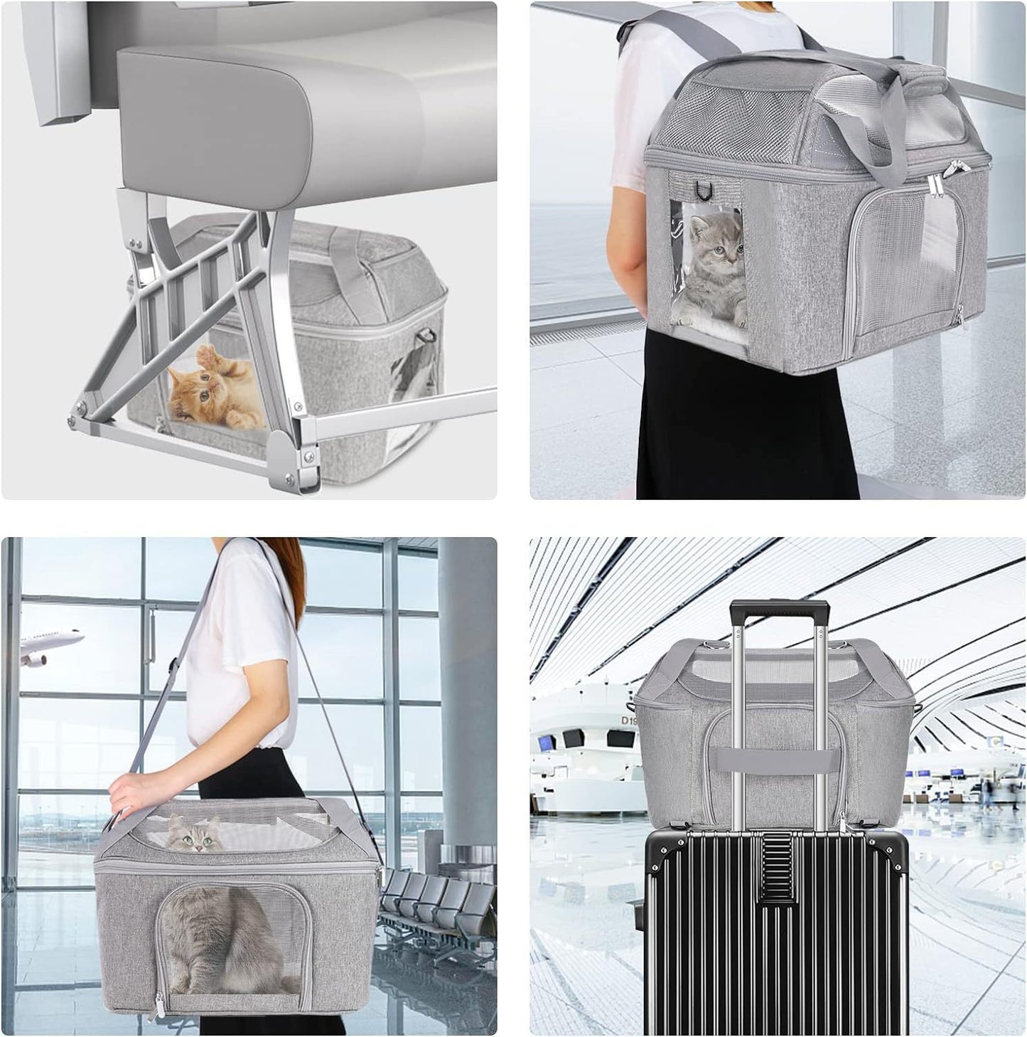 dog backpack breathable pet portable carrier bag travel transport bag for small dogs and cats outgoing