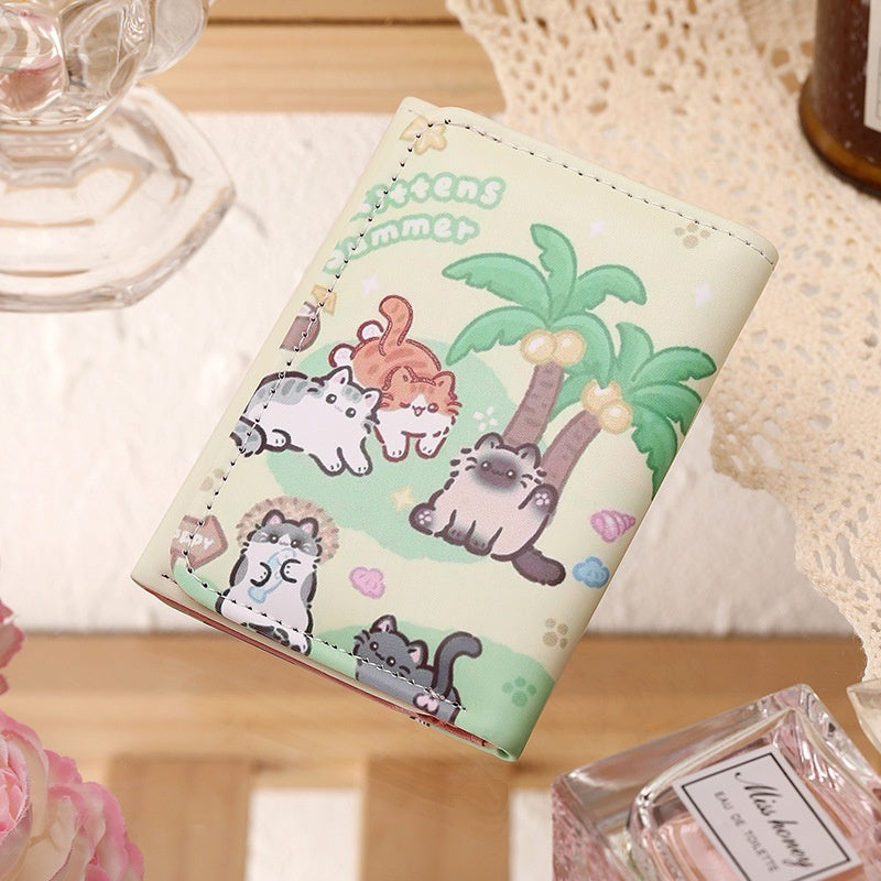 cartoon wallet cute original design multiple card slots female