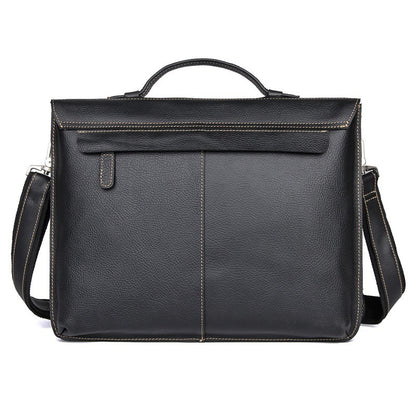 mens retro casual leather business briefcase