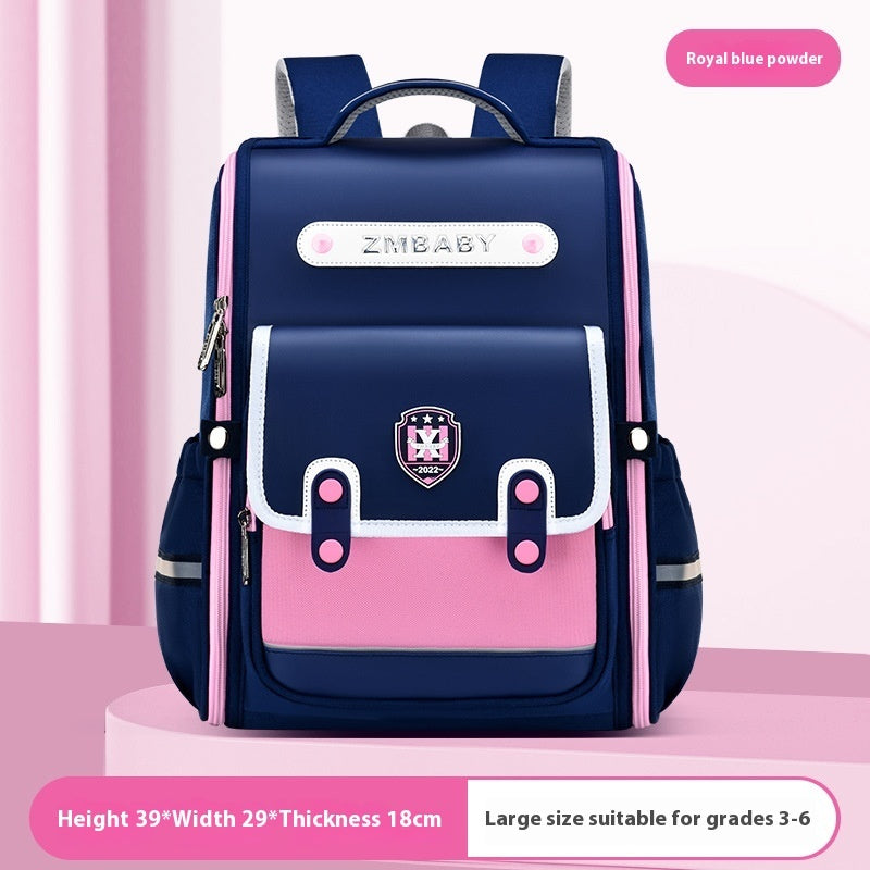 New Sesame Baby Primary School Schoolbag Grade 1-3-6 British Style Boys' Schoolbag Lightweight Girls Backpack