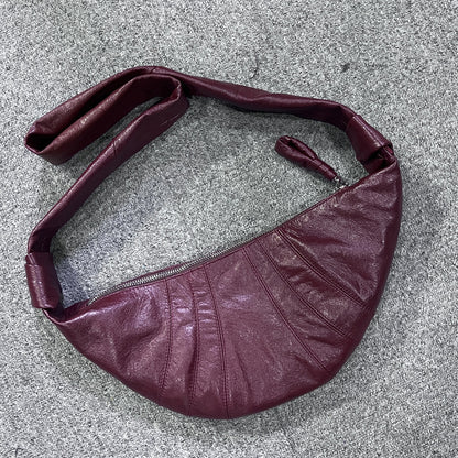 sheepskin dumpling bag fashion genuine leather niche daily shoulder crossbody