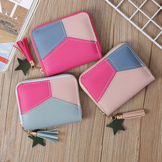 purse card ladies wallet for women girl bag clutch leather