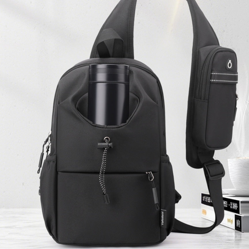 mens oxford cloth splash proof shoulder crossbody chest bag