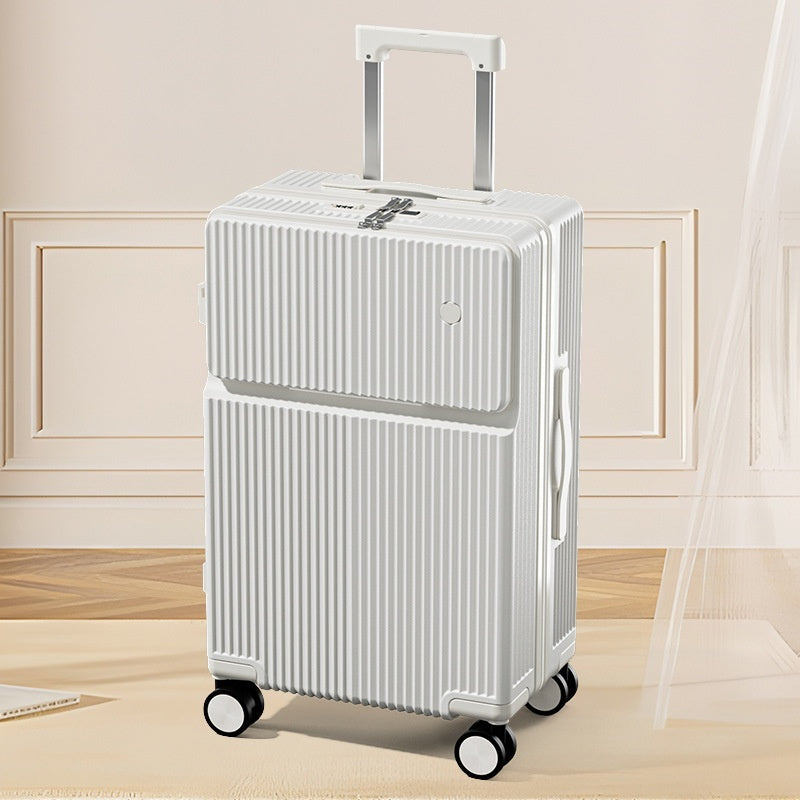 front half opening multifunctional luggage