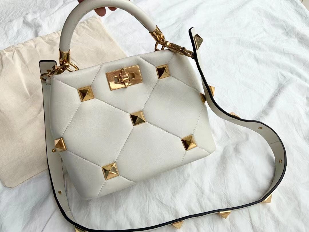 womens bag new high end personality rivet bag