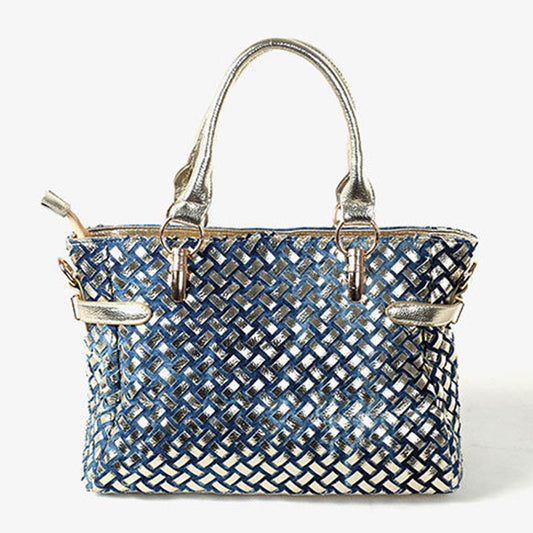 new diamond studded denim single shoulder messenger bag