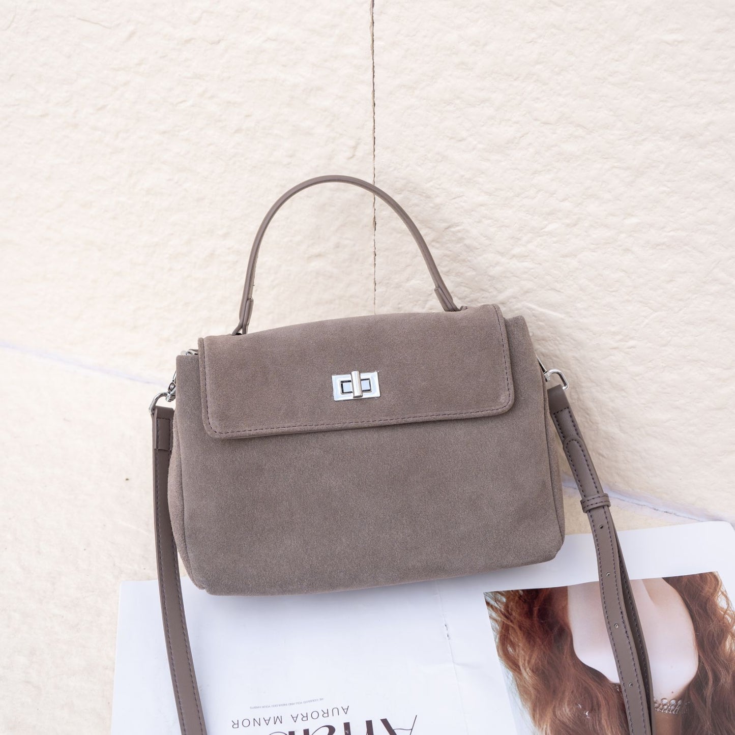Large-Capacity Womens Bag Made From Premium Matte Leather Cowhide