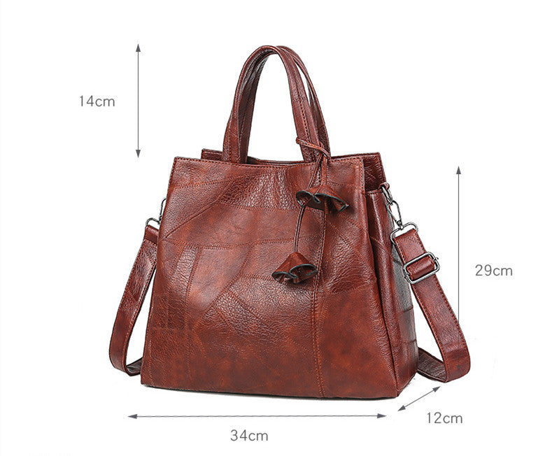 embroidered thread one shoulder diagonal bag casual bag womens bag