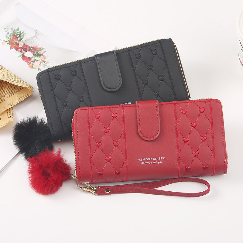 womens long niche design wallet