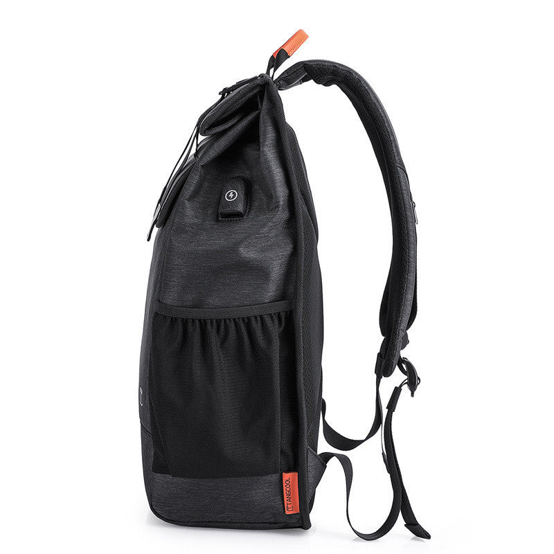 new fashion mens backpack personality trend leisure