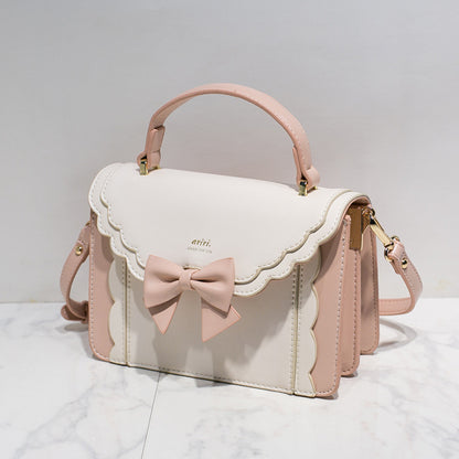 womens fashion new bow style small square bag