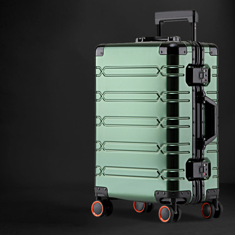 aluminum magnesium alloy trolley case universal wheel