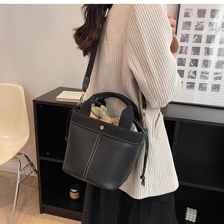 popular all matching crossbody portable bucket bag