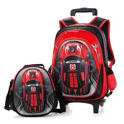 the new mens detachable trolley schoolbag reduces the burden