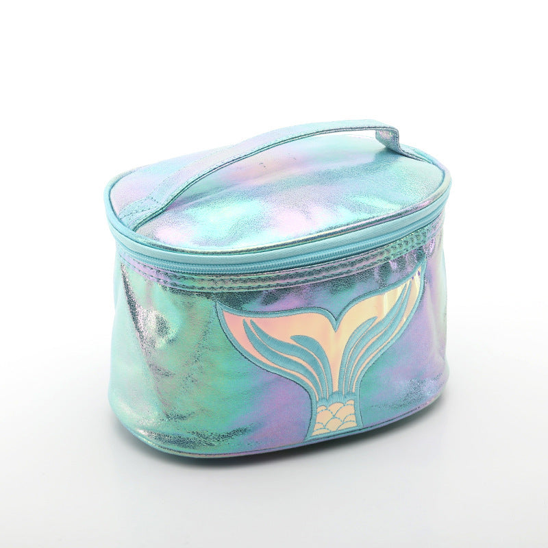 ladies bucket storage symphony laser cosmetic bag