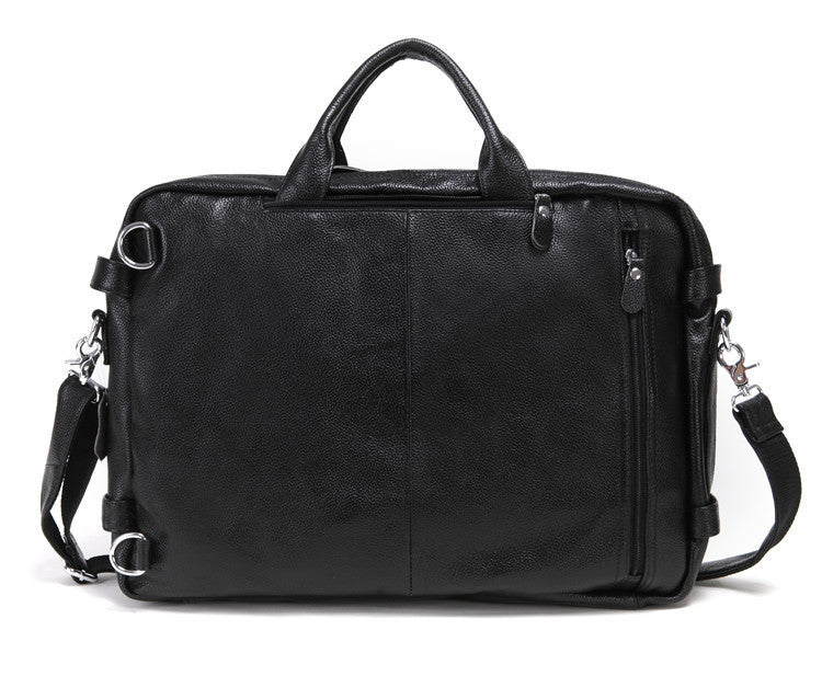 multi functional leather mens handbag