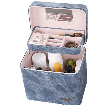 portable cosmetic storage box desktop jewelry